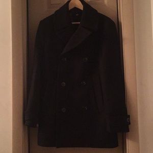 H&M Black Peacoat 36R